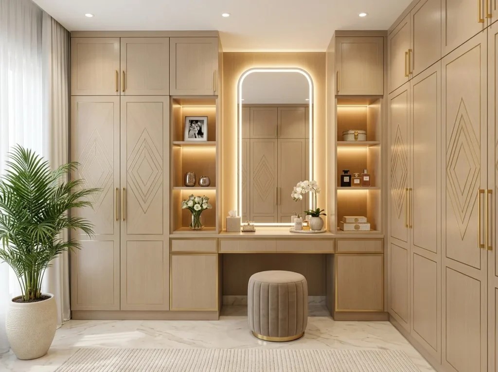 Beige Vanity Wardrobe