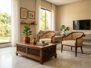 Cane Chair Set