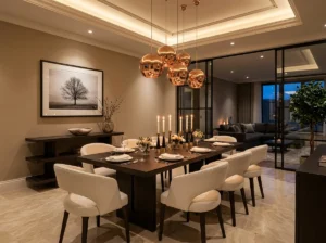 Copper Pendant Dining