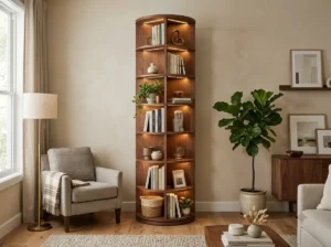 Cylindrical Rotating Shelf