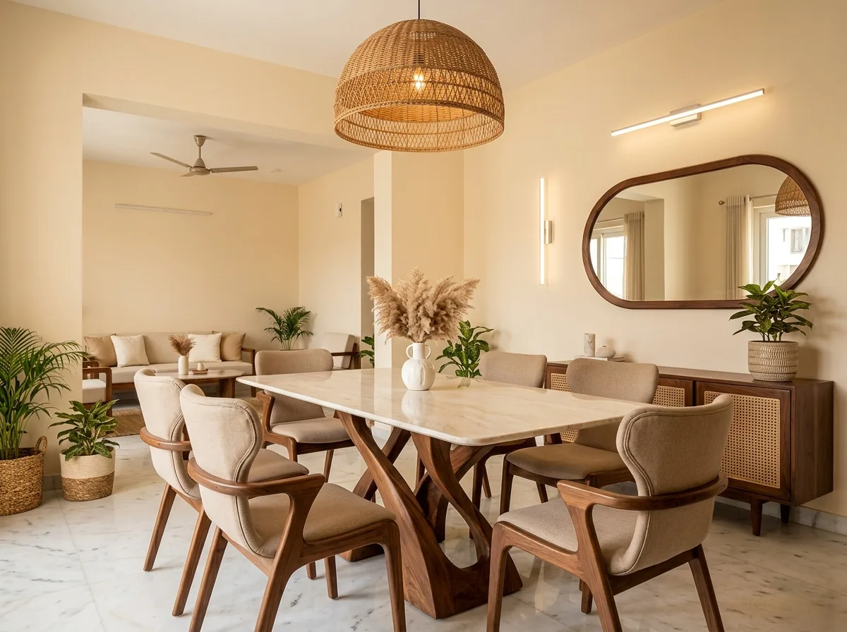 Rattan Pendant Dining