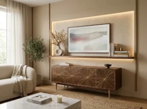 Sunburst Inlay Console