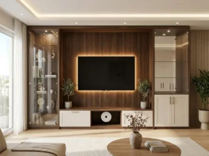 Walnut Display Wall