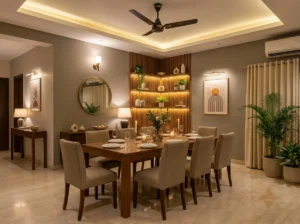 Warm Marble Dining